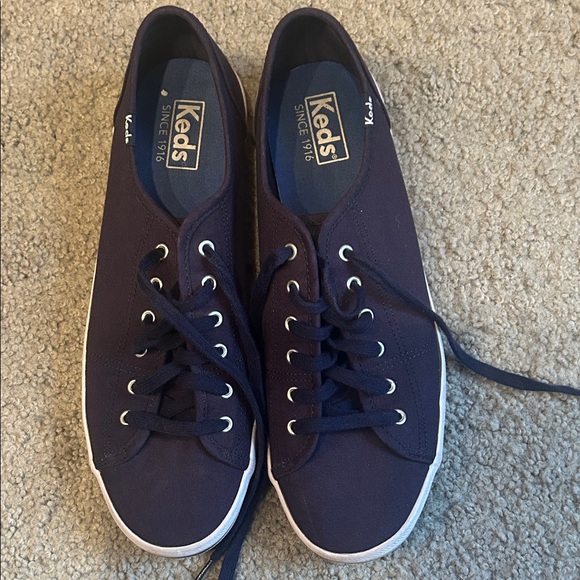 Keds Dark Blue Canvas Sneakers - Picture 1 of 4